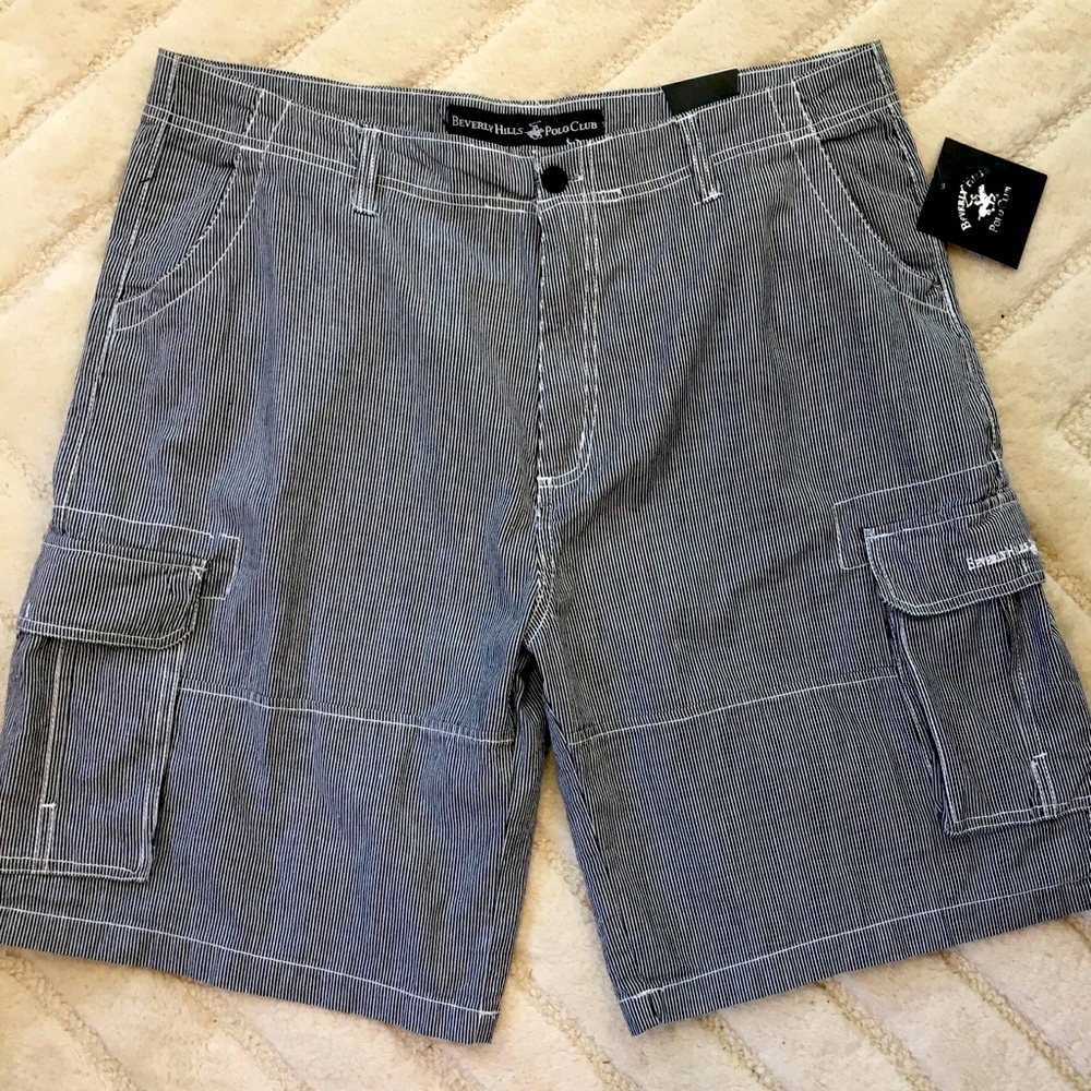 Mens Cargo Shorts 32/36/38/40 BEVERLY HILLS POLO
